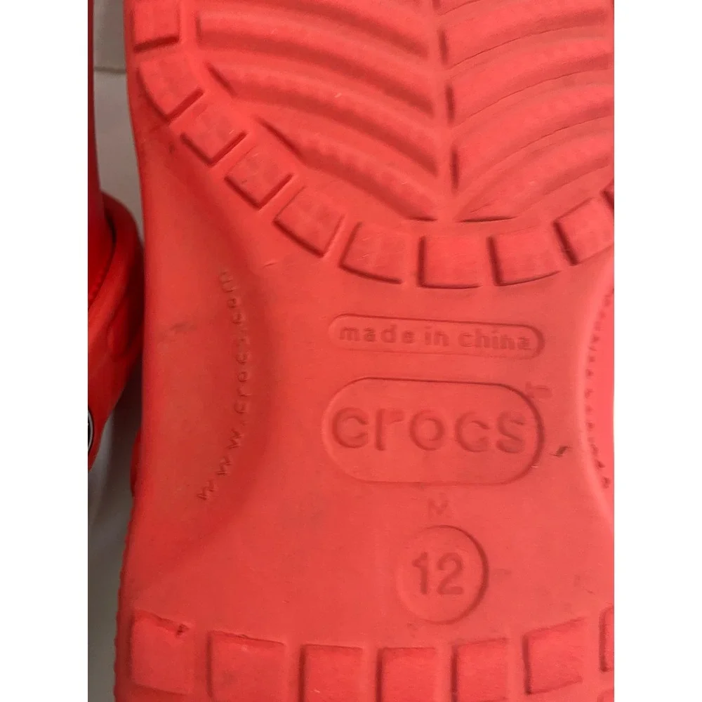 Crocs Classic Clogs Men 12 Red South Park Trix Jibbitz Charms Comfort Shoes